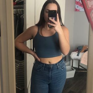 Musesonly cropped active wear tank top size 4/S